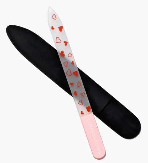 Heart Glass Nail File